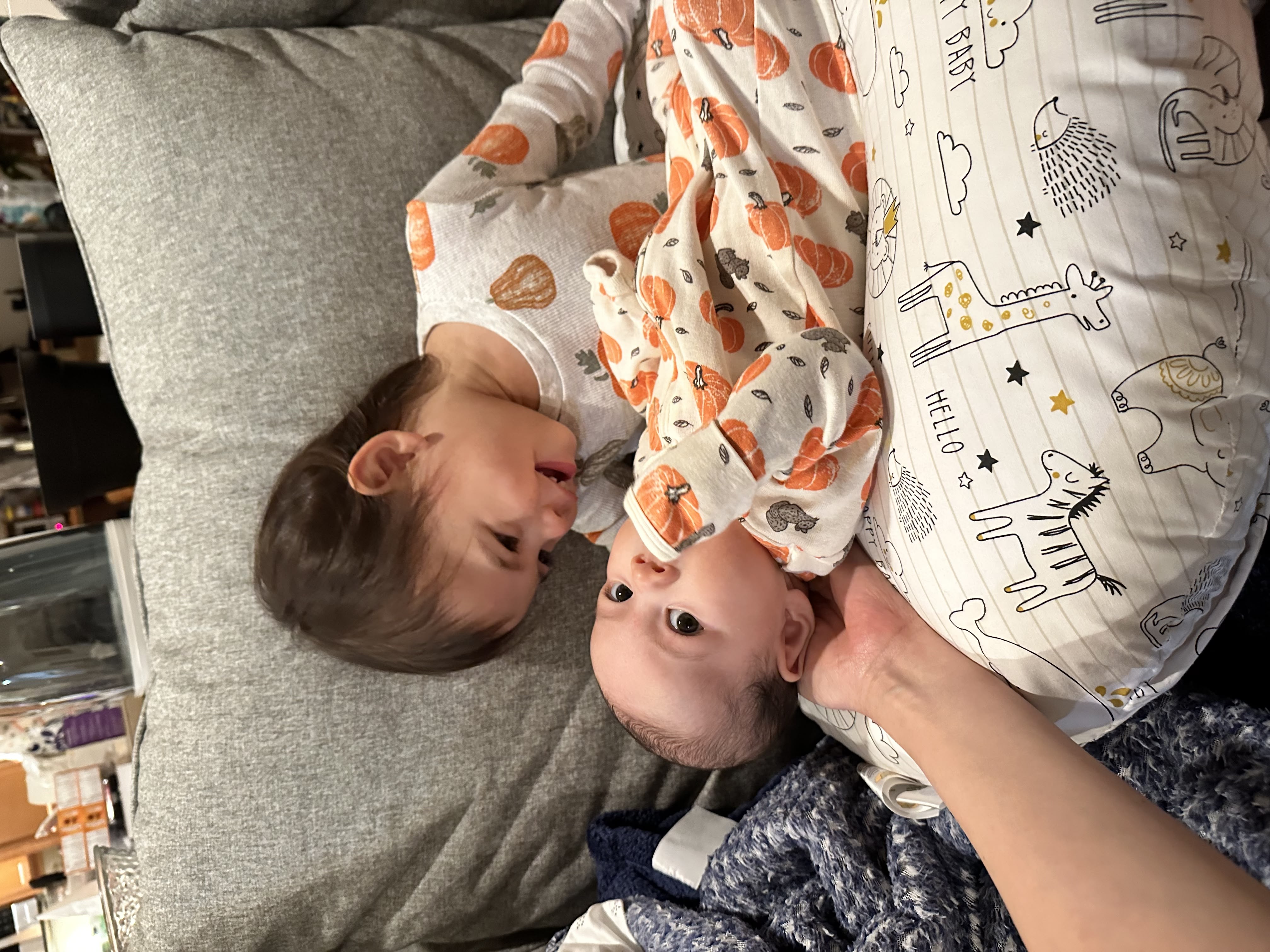 Maya loves holding ellie